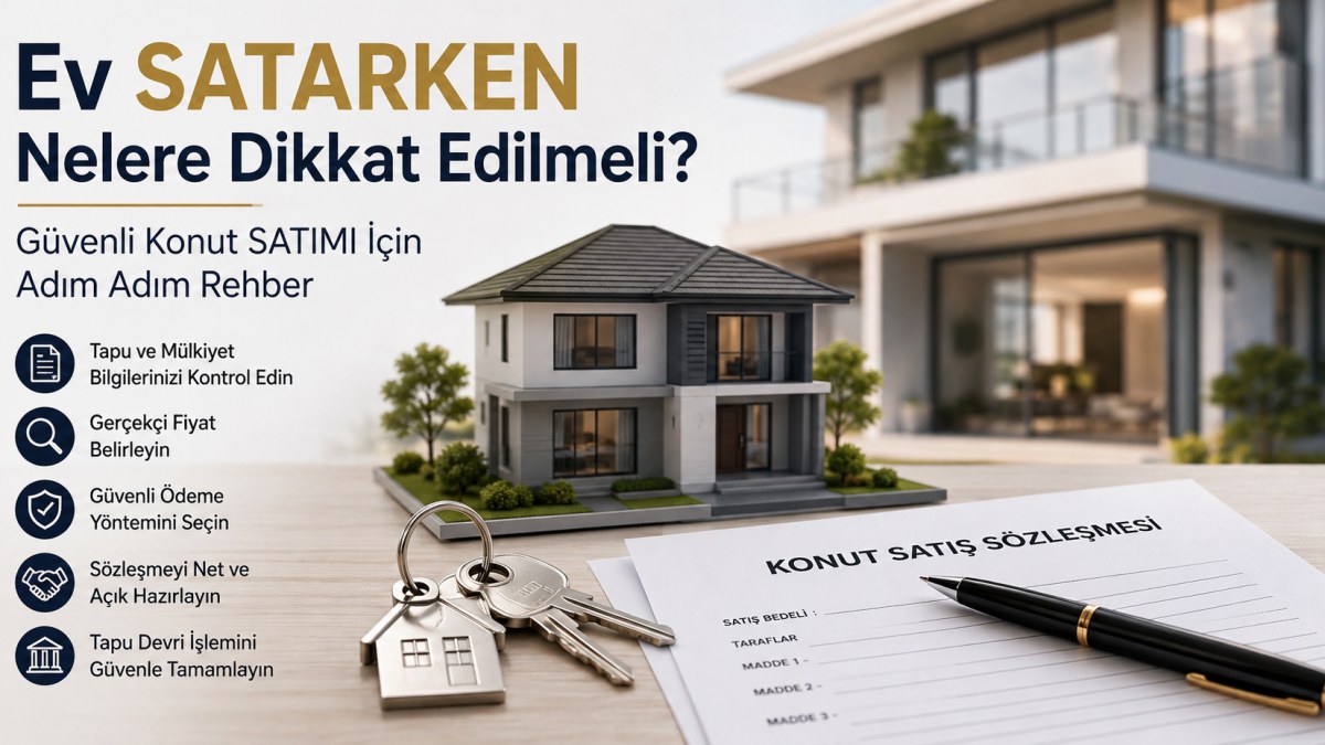 Ev Satarken Nelere Dikkat Edilmeli? Güvenli Konut Satımı İçin Adım Adım Rehber